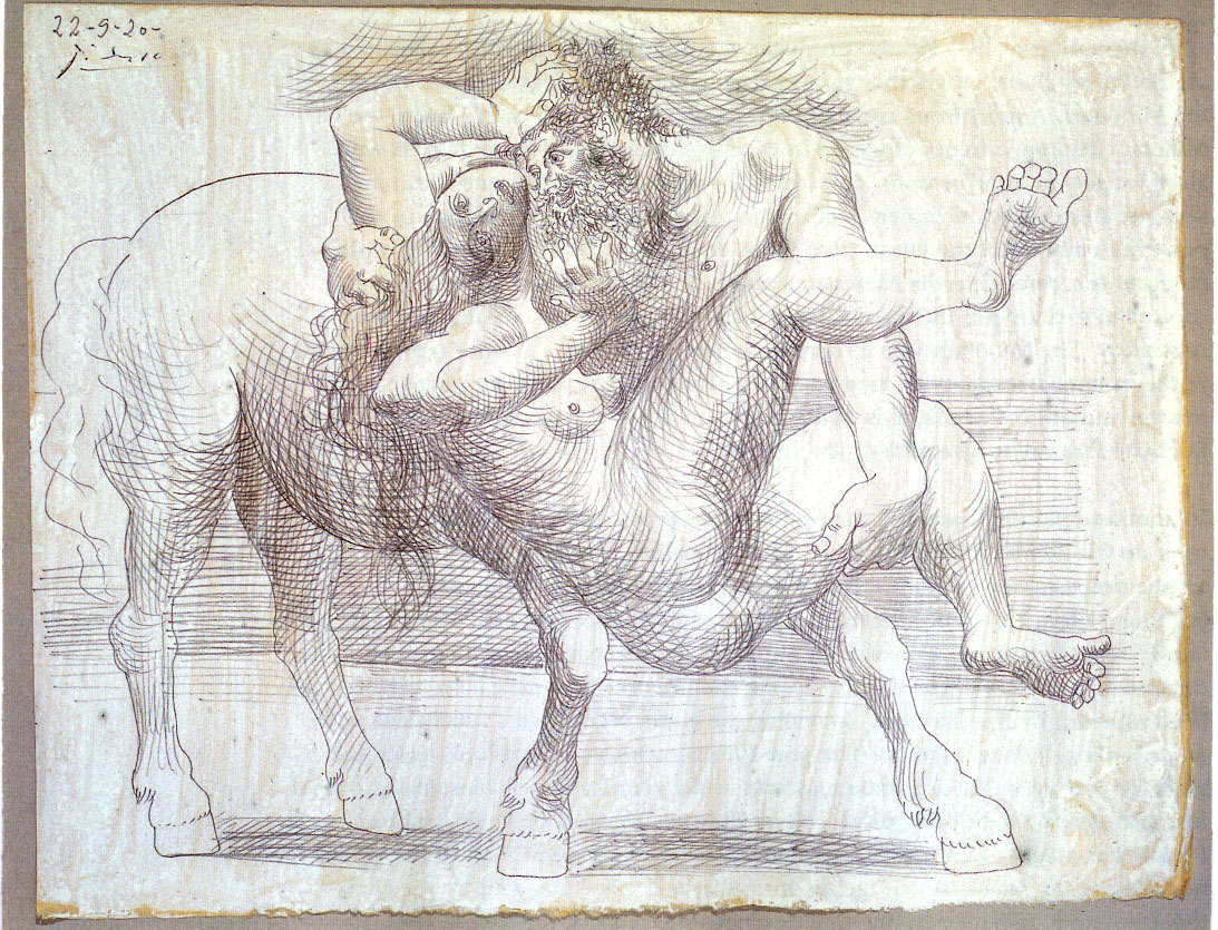 Picasso Abduction. Nessus and Deianeira 1919